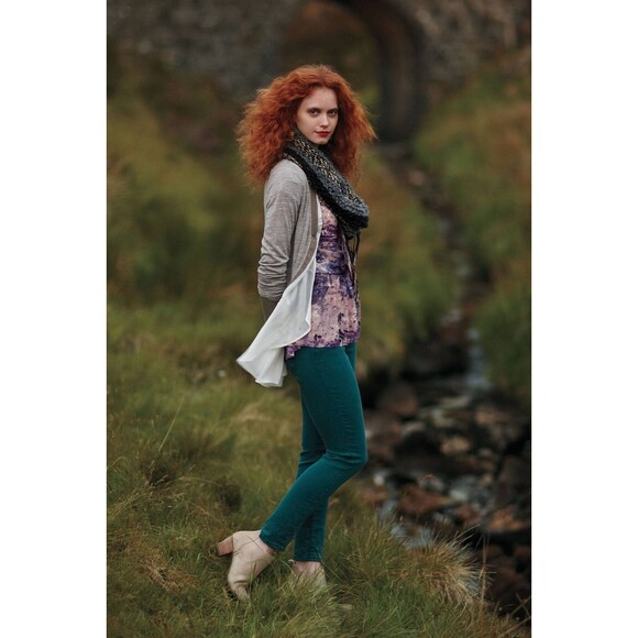 Anthropologie Meadow Rue Womens Cardigan Asymmetric Fairy Grunge Sweater Gray S - Picture 13 of 16